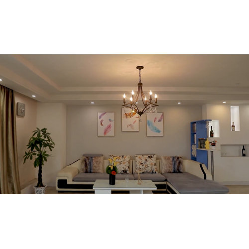 Ophelia & Co. Vintage Bedroom Chandeliers Pendant Lights No Shade Oil